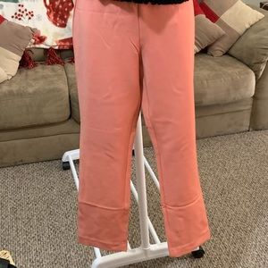 Ankle length salmon pants